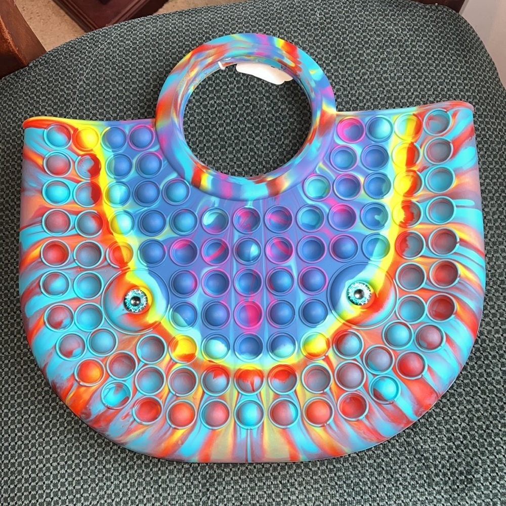 Large Rainbow PopIt Purse - Picture 2 of 2